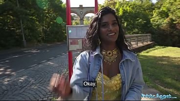 Public Agent – Indian Student got my cumshot down her sweet Desi titties